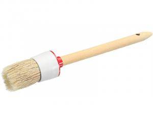 Купить Кисть круглая №14 50мм натуральная щетина, деревянная ручка Krafor
