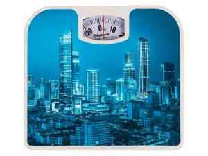 Весы напольные механические до 130кг "Ночной город"