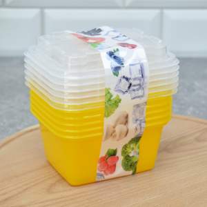 «Набор контейнеров для заморозки Zip mini 6шт (лимон)» - фото 1