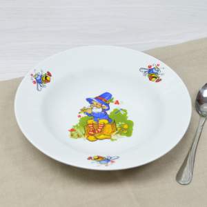 Тарелка 200мм глубокая форма Идиллия Лесовичок