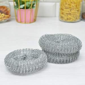 Мочалка для посуды металлическая 3шт VETTA, 441018