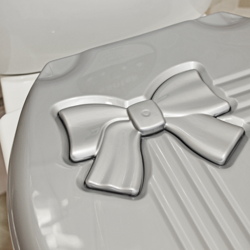 «Сиденье для унитаза "Комфорт Люкс" серебристый перламутр/серебристый перламутр» - фото 1