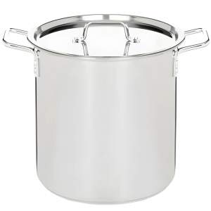 Кастрюля 20л d30см h33см, ТРС, капсульное дно, сварная, клепанные ручки "Общепит"