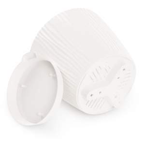 «Горшок цветочный Флис 1,2л с прикорневым поливом, белый» - фото 1