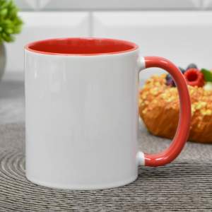 Кружка 330мл красная сублимация, 8644