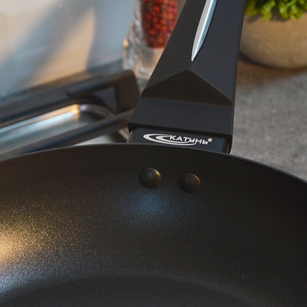 «Сковорода 26см "Стайл" б/кр а/п, индукция, ТРС 3,6мм, покрытие Xylan» - фото 2