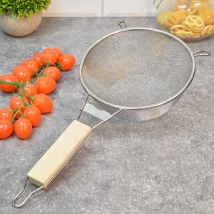 Сито 180мм нерж с деревянной ручкой