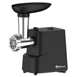 Мясорубка электрическая SA-6429BK, 1500Вт, реверс, черная