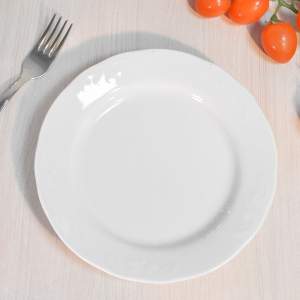 Тарелка 200мм мелкая форма Надежда Без деколи