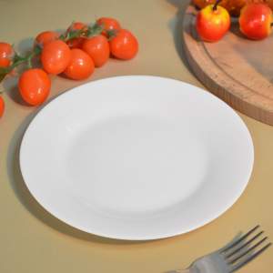 Тарелка плоская 20см Без деколи, стеклокерамика