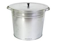 Бак 32л оцинкованный для белья с крышкой 33038