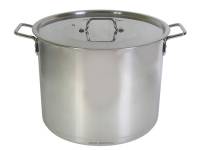 Кастрюля 20л d35см h23,5см, сварная, клепанные ручки "Общепит"